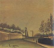 Henri Rousseau View of Vanves to the Left of the Gate of Vanves oil on canvas